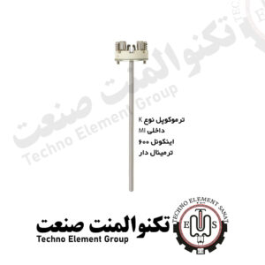 ترموکوپل نوع K داخلی MI اینکونل 600 ترمینال دار